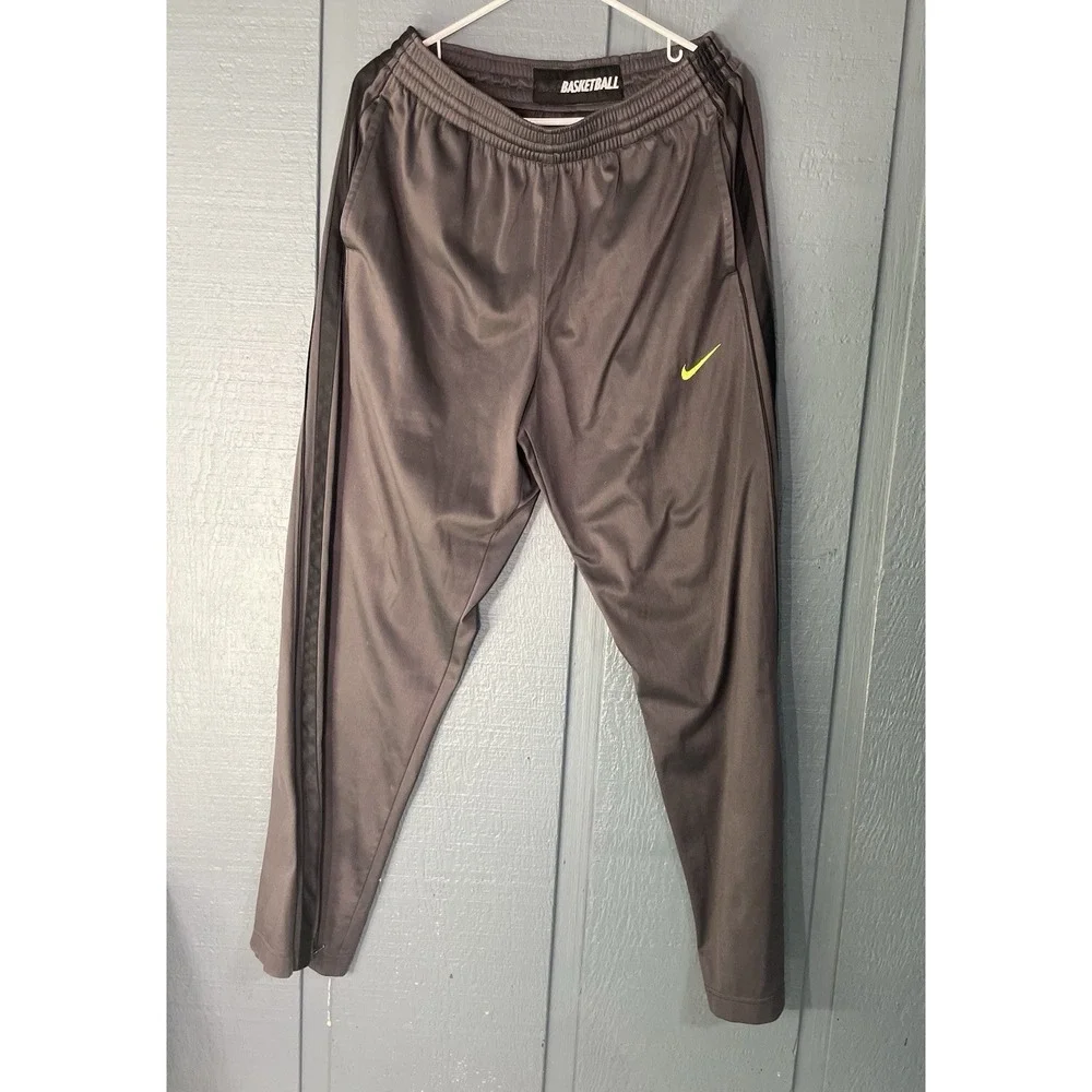 Nike Basketball Track Pants Men's Size Small Charcoal Gray‎ Athletic Joggers